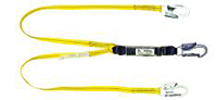 6 ft Double Leg Shock Absorbing Lanyard with Snap Hooks